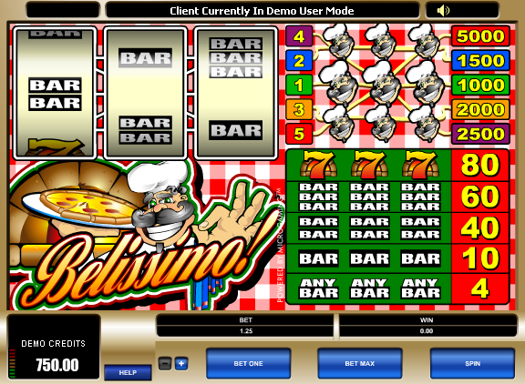 Haz click y juega el juego de tragamonedas gratis Belissimo Juego de tragamonedas Belissimo