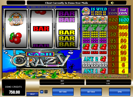 Juego de tragamonedas Cash Crazy