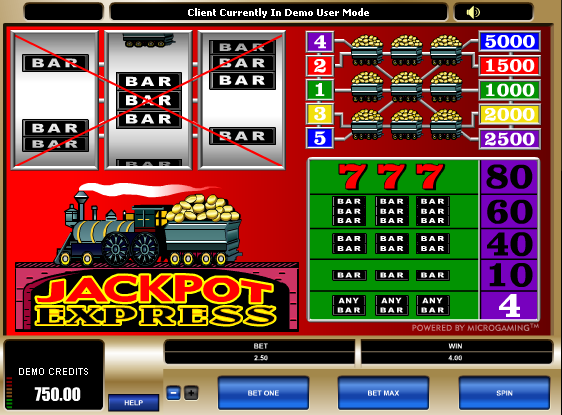 Juego de tragamonedas Jackpot Express 