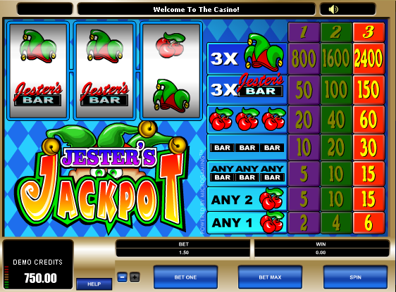 Haz click y juega el juego de tragamonedas gratis Jesters Jackpot Juego de tragamonedas Jesters Jackpot