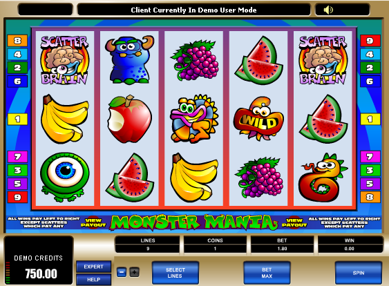 Haz click y juega el juego de tragamonedas gratis Monster Mania Juego de tragamonedas Monster Mania