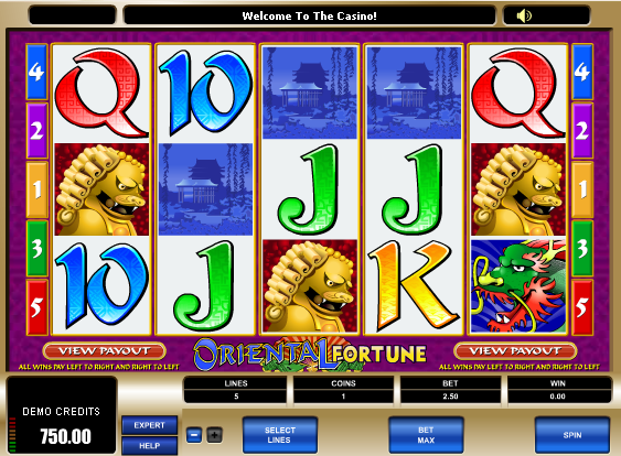 Juego de tragamonedas Oriental Fortune 