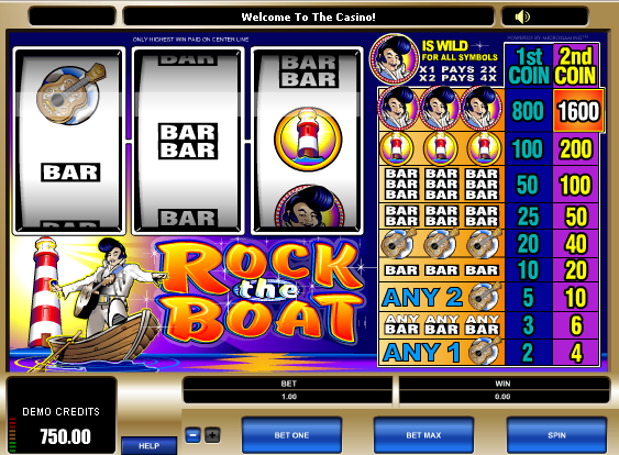 Juego de tragamonedas Rock the Boat 