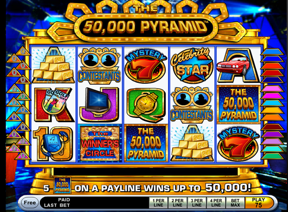 50,000 Pyramid juegos de tragamonedas gratis