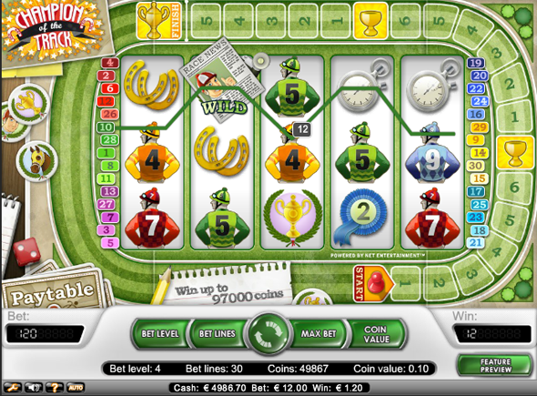 Champion of the Track juegos de tragamonedas gratis 