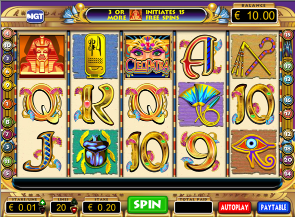 Cleopatra juegos de tragamonedas gratis