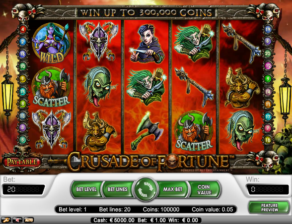 Haz click y juega el juego de tragamonedas gratis Crusade of Fortune Crusade of Fortune juegos de tragamonedas gratis