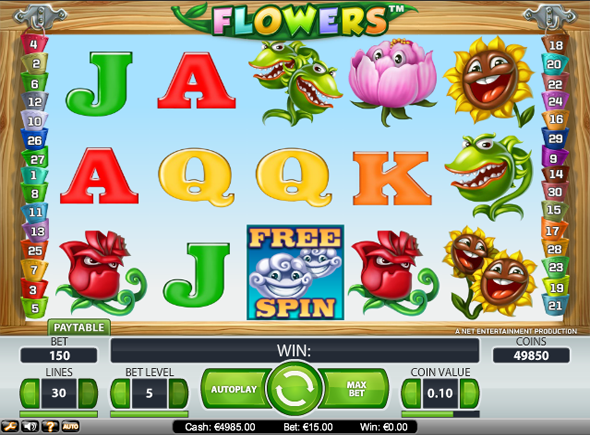 Flowers fjuegos de tragamonedas gratis