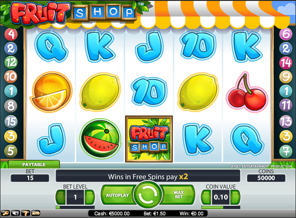 Fruit Shop juegos de tragamonedas gratis 