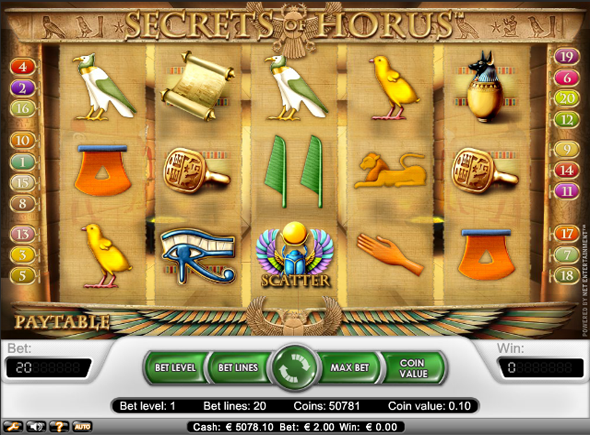 Secret of Horus juegos de tragamonedas gratis