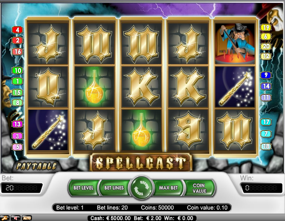Spellcast juegos de tragamonedas gratis