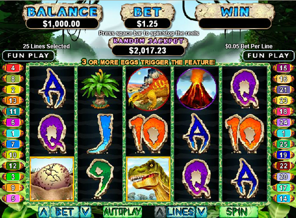 Haz click y juega el juego de tragamonedas gratis T-Rex T-Rex juegos de tragamonedas gratis