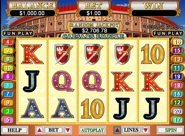 Caesars Empire juegos de tragamonedas gratis