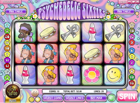Psychedelic Sixties juegos de tragamonedas gratis