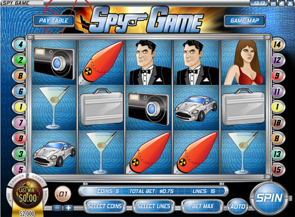 Haz click y juega el juego de tragamonedas gratis Spy Game Spy Game juegos de tragamonedas gratis