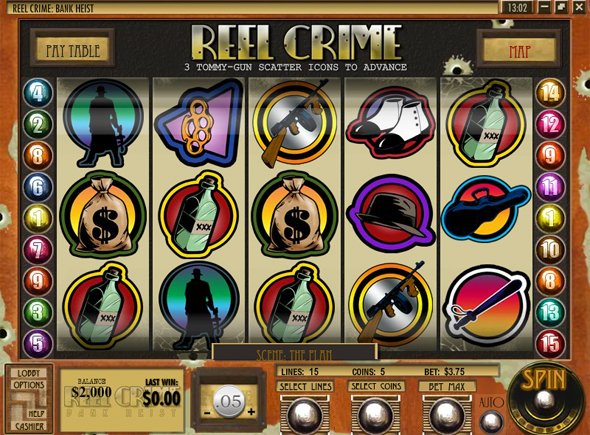 Reel Crime 1 Bank Heist juegos de tragamonedas gratis