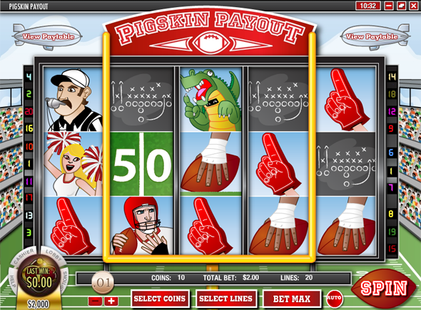Haz click y juega el juego de tragamonedas gratis Pigskin Payout Pigskin Payout juegos de tragamonedas gratis